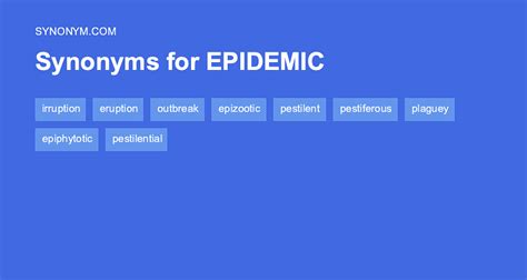 antonyms for epidemic|EPIDEMIC in Thesaurus: 1000+ Synonyms & Antonyms for .